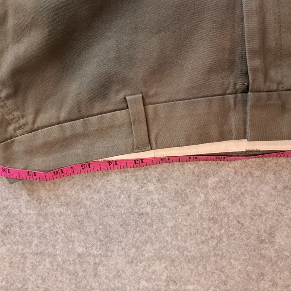 NWT Lands End Mid RISE Pants Size 14P Petite Green Stretch Cotton - Picture 10 of 13